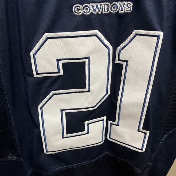 Ezekiel Elliott NFL Jersey MENS XL Nike On Field Dallas Cowboys Blue #21 Size 40 - Picture 11 of 13